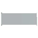 vidaXL Auvent latéral rétractable de patio 220x600 cm Gris