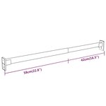 vidaXL Rails de garde-robe télescopiques 2 Pièces Argenté 58-100 cm