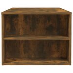 vidaXL Table basse chêne fumé 102x55x42 cm bois d'ingénierie