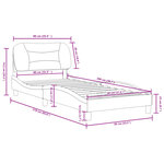 vidaXL Cadre de lit sans matelas marron 80x200 cm similicuir
