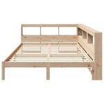 vidaXL Lit bibliothèque sans matelas 140x190 cm bois de pin massif