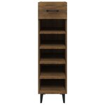 vidaXL Meuble à chaussures Chêne marron 30x35x105 cm Bois d'ingénierie