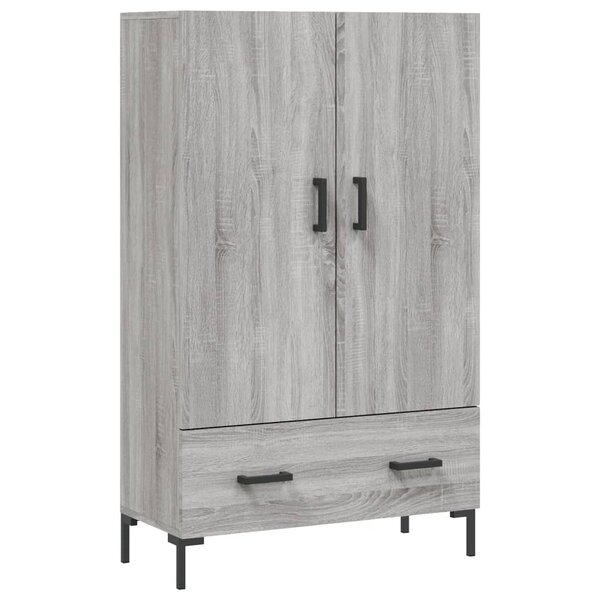 vidaXL Buffet haut sonoma gris 69 5x31x115 cm bois d'ingénierie