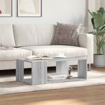 vidaXL Table basse sonoma gris 89 5x48x30 cm bois d'ingénierie