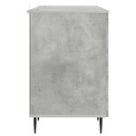 vidaXL Bureau Gris béton 142 5 x 50 x 75 cm Bois d'ingénierie