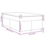 vidaXL Sommier à lattes de lit avec matelas Noir 120x200 cm Tissu