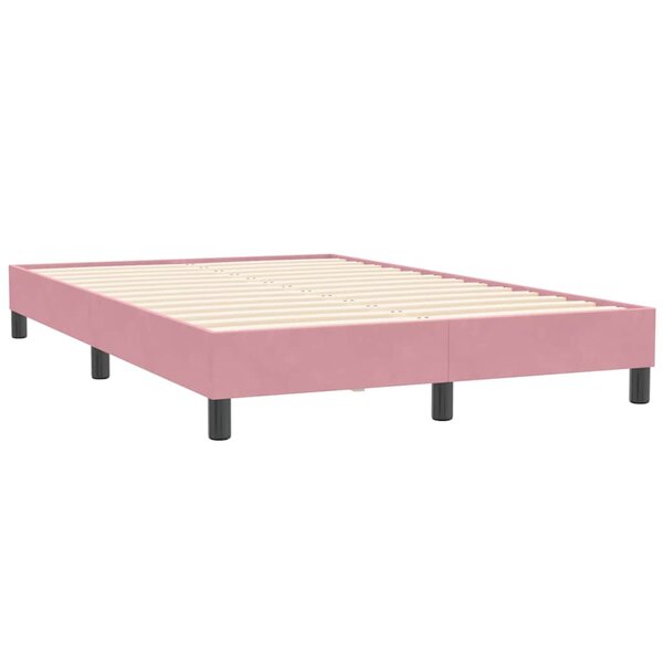 vidaXL Cadre de lit sans matelas rose 120x210 cm velours