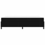 vidaXL Lit à ressorts Noir  Noir 140 x 200 cm Tissu  Bois Engineered
