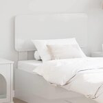 vidaXL Tête de lit Blanc Brillant 90 cm Bois d'ingénierie
