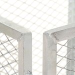 vidaXL Composteur de jardin 85x85x70 cm Fer galvanisé