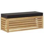 vidaXL Banc de Jardin Bois d'Acacia Massif Blanc