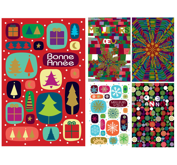 Lot de 10 cartes et enveloppes UNICEF - Meilleurs voeux