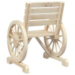 vidaXL Salon de jardin 3 Pièces bois de sapin massif