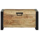 vidaXL Coffres de rangement 60 x 30 x 30 cm Bois de manguier massif