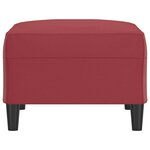 vidaXL Repose-pied Rouge bordeaux 70x55x41 cm Similicuir