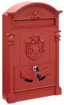 Boîte aux lettres style rétro - classique  Residencia Maxi D-2152/R  Aluminium  Rouge