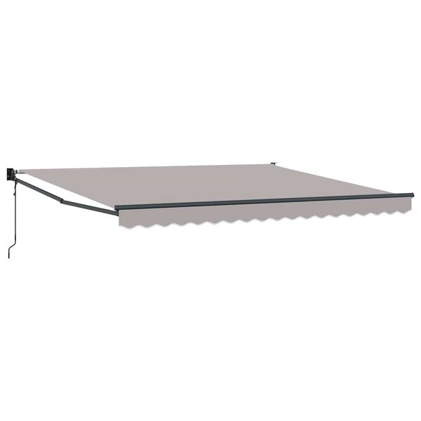 vidaXL Auvent Rétractable Gris clair 400 × 300 cm Polyester