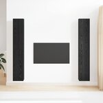 vidaXL Set de Meubles TV 4 Pièces Chêne noir 30 5 x 30 x 90 cm