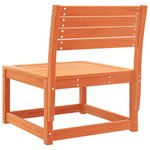 vidaXL Canapé de jardin cire marron bois de pin massif