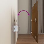 vidaXL Tête de lit murale Marron miel 108x3x80 cm Bois massif de pin