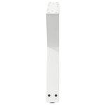 vidaXL Pieds de table basse 2 pièces Blanc 60 x (42-43 3) cm Acier