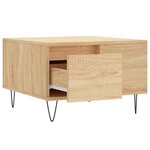 vidaXL Table basse chêne sonoma 55x55x36 5 cm bois d'ingénierie