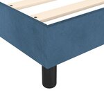 vidaXL Sommier à lattes de lit avec matelas Bleu foncé 90x190 cm
