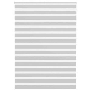 vidaXL Store zèbre gris clair largeur du tissu 155 9 cm polyester