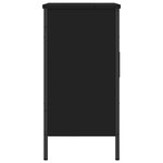 vidaXL Armoire lavabo de salle de bain noir 60x30x60 cm