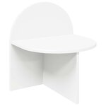 vidaXL Table de chevet 2 Pièces Blanc 40 x 35 5 x 45 5 cm