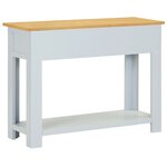 vidaXL Table console 83x30x73 cm Bois de chêne massif