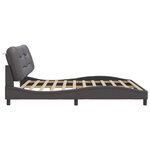 vidaXL Cadre de lit avec LED sans matelas gris 200x200 cm