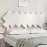 vidaXL Tête de lit Blanc 141x3x80 5 cm Bois massif de pin