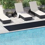 vidaXL Tapis de sol Noir 1 x 5 m Caoutchouc