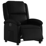 vidaXL Fauteuil inclinable électrique Noir Similicuir