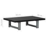 vidaXL Meuble de salle de bain Noir 60x40x16 3 cm