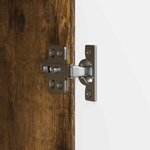 vidaXL Meuble TV Chêne fumé 150 x 31 x 50 cm Bois d'ingénierie