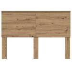 vidaXL Tête de lit Chêne artisanal 140 cm Bois d'ingénierie