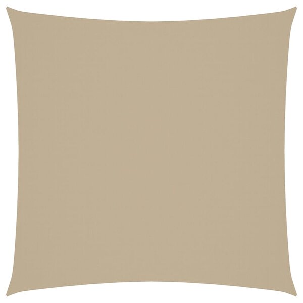 vidaXL Voile de parasol tissu oxford carré 2x2 m beige