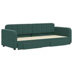 vidaXL Lit de jour avec gigogne et tiroirs sans matelas 80x200 cm