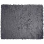 vidaXL Tapis en fausse Tafalla Anthracite 240 x 340 cm Polyester