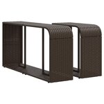 vidaXL Salon de jardin et coussins 11 Pièces marron résine tressée