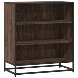 vidaXL Buffet chêne marron 68x35x76 cm bois d'ingénierie et métal