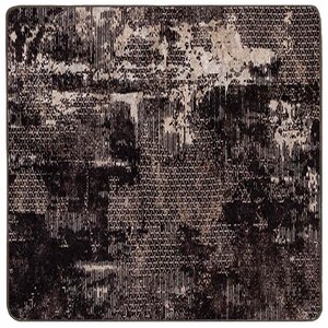 vidaXL Coureur de Tapis MARSA Noir 100 x 100 cm Polyester et PVC