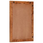 vidaXL Miroir salle de bain 50x70 cm bois massif d'acacia et verre