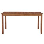 vidaXL Table de jardin 150x90x74 cm Bois d'acacia massif