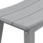 Tabourets de bar vidaXL 9 Pièces Gris clair HDPE