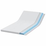 vidaXL Surmatelas Blanc 90 x 200 cm Mousse à mémoire de gel