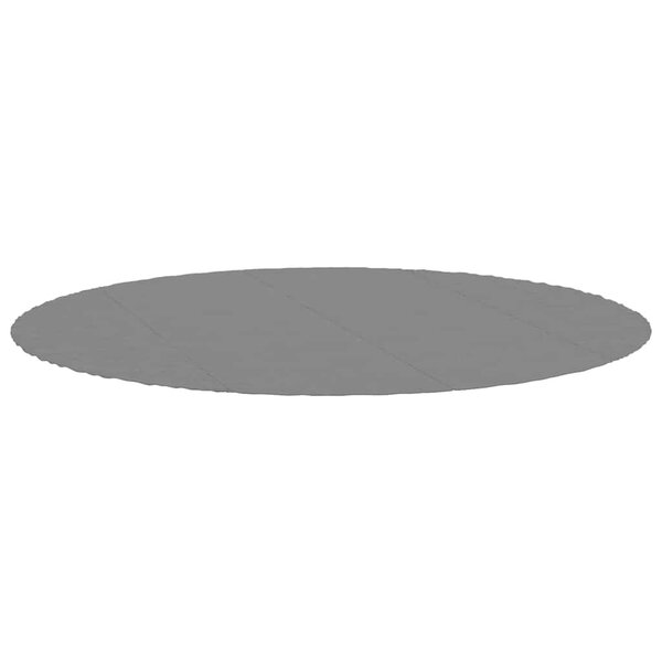 vidaXL Bâche de piscine gris clair Ø458 cm géotextile polyester