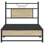 vidaXL Cadre de lit sans matelas chêne sonoma 75x190 cm